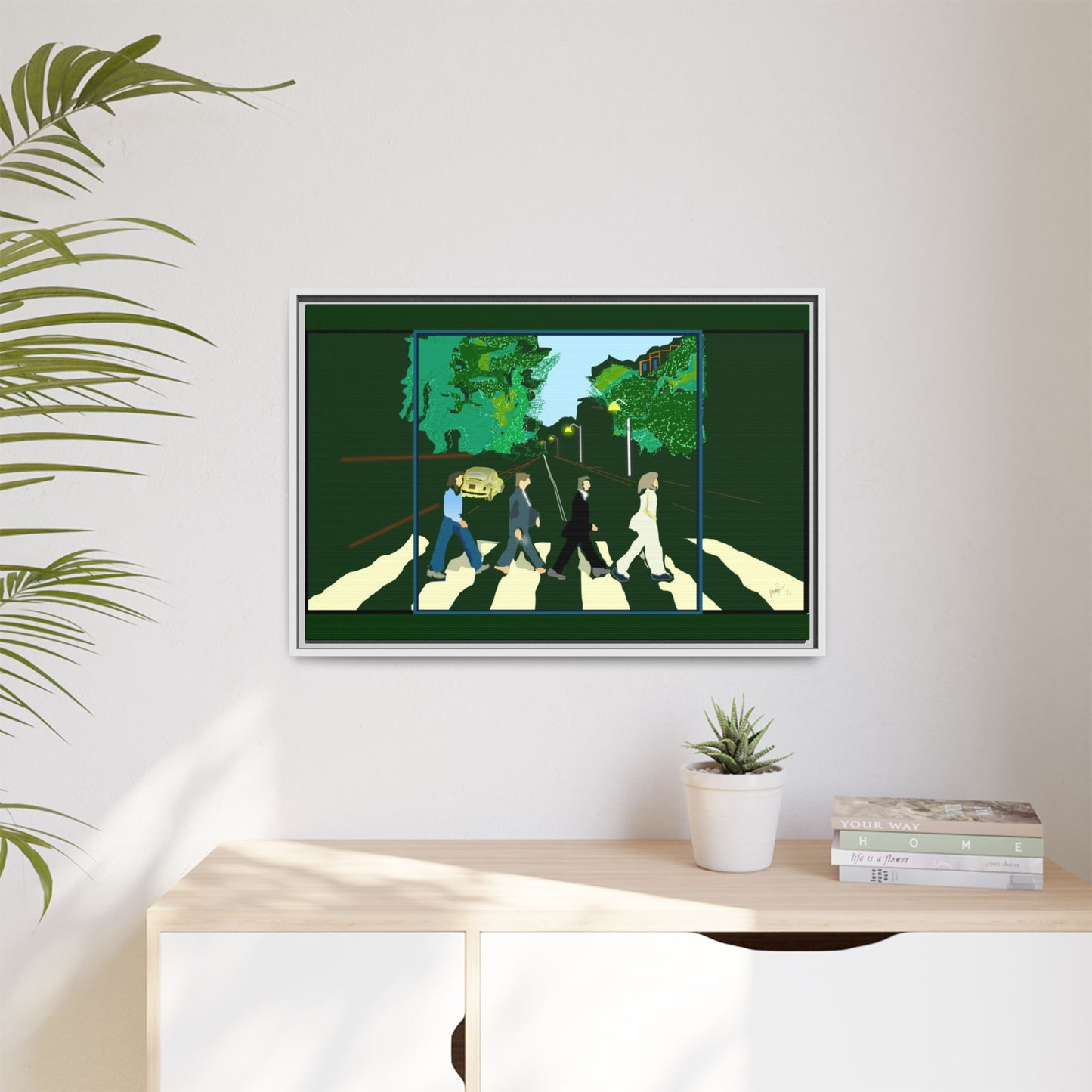 Matte Canvas, Framed (Multi-color)
