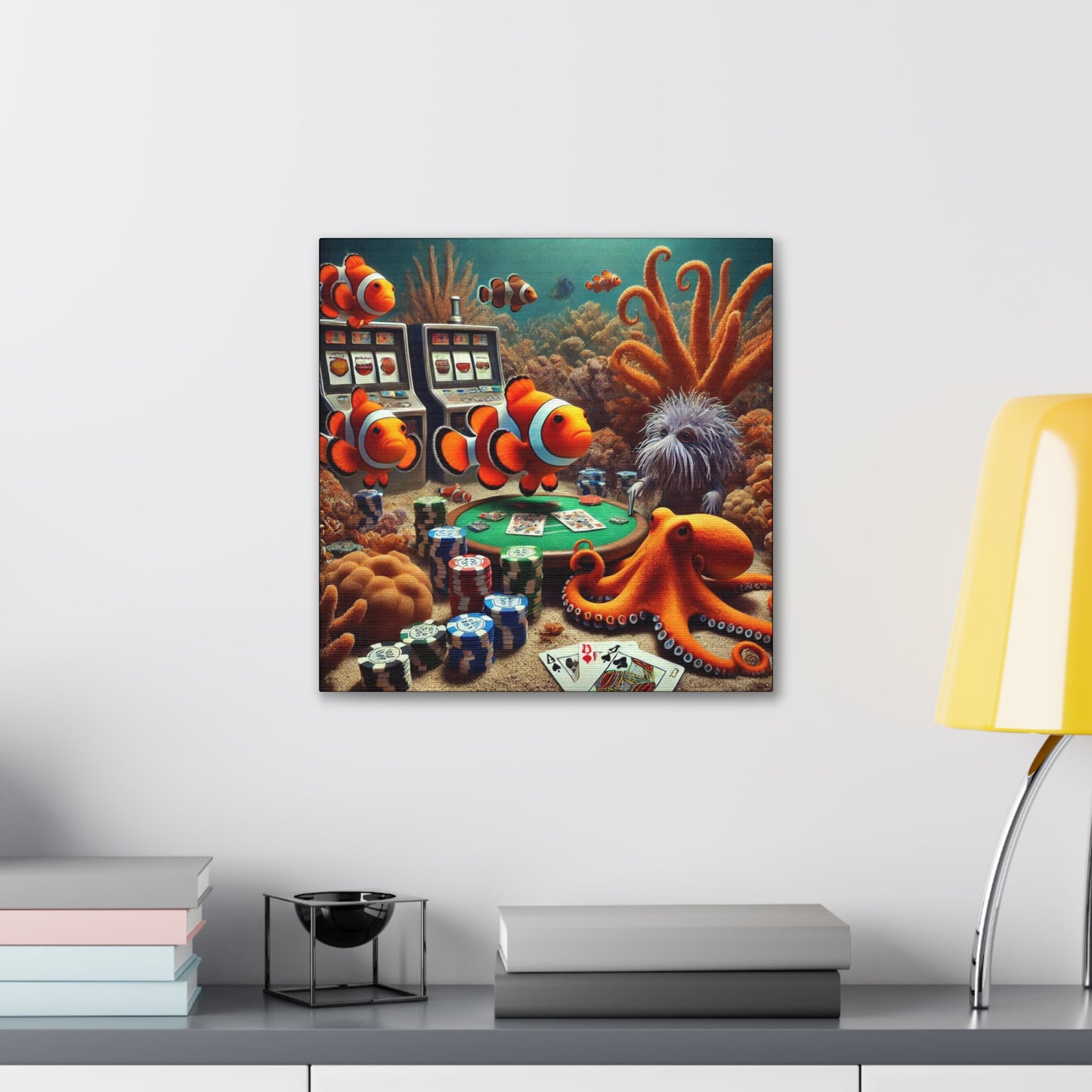 Clownfish Casino Canvas Wraps