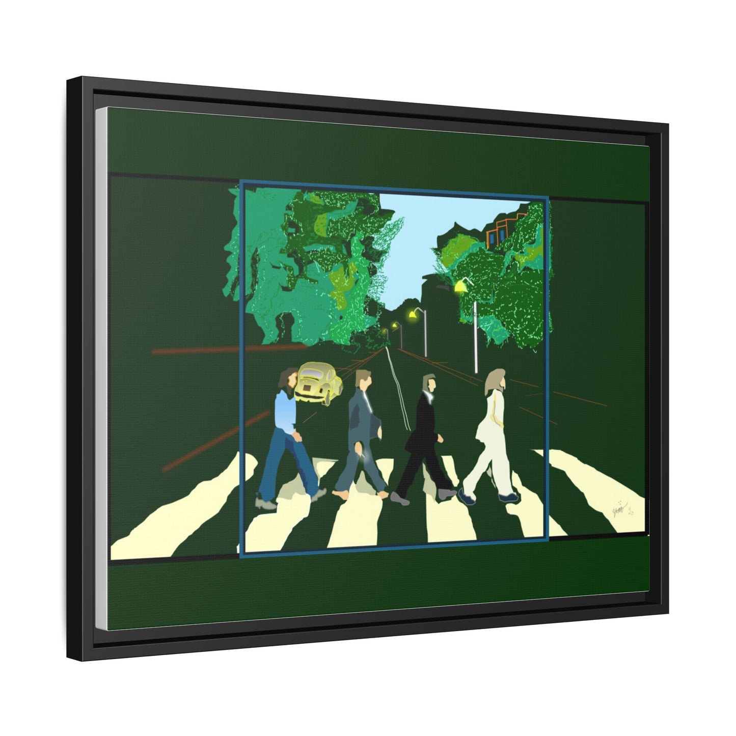Matte Canvas, Framed (Multi-color)