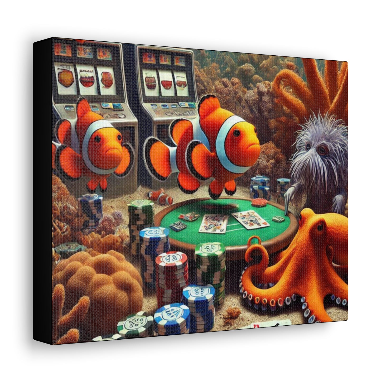 Clownfish Casino Canvas Wraps