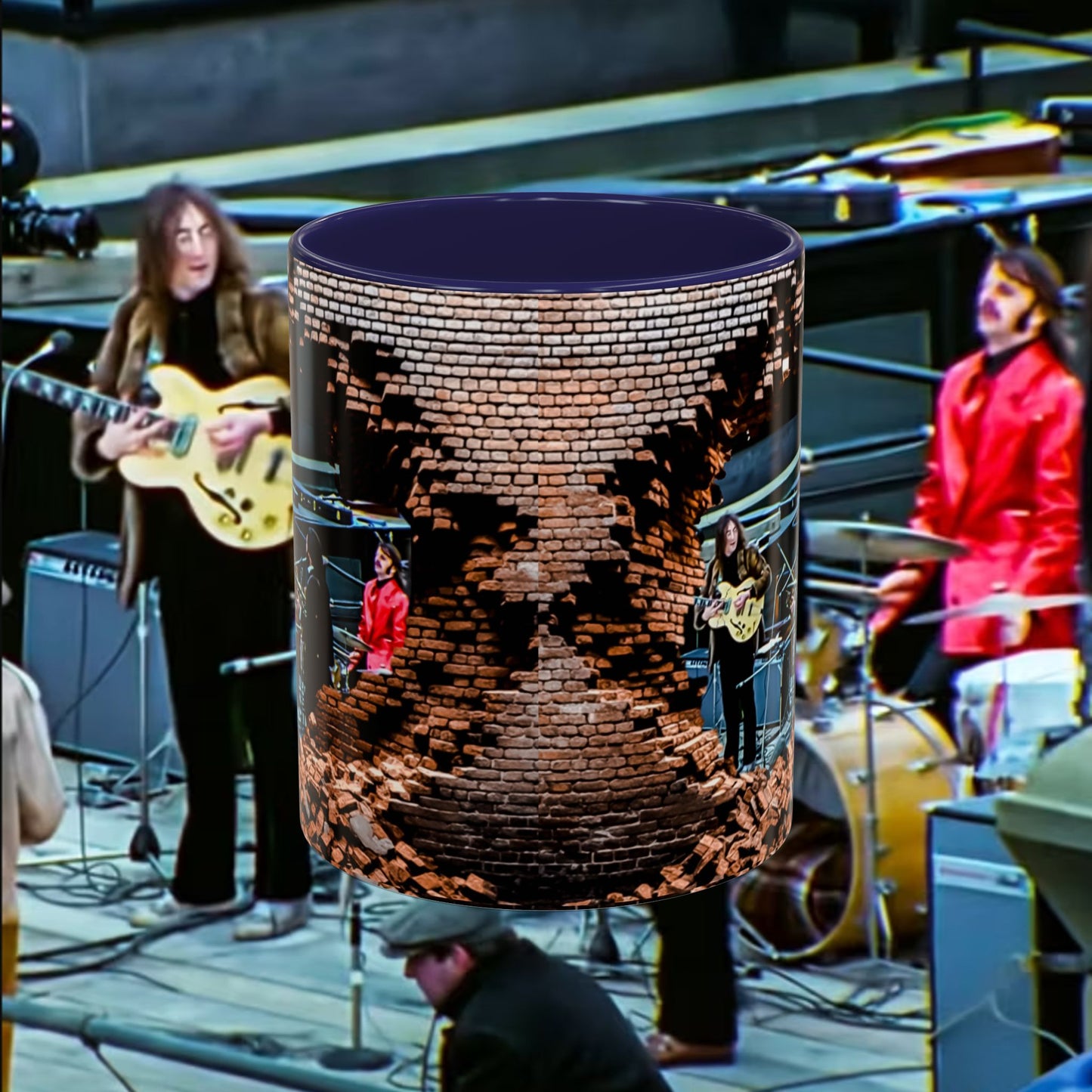 Musician Coffee Mug Beatles Rooftop