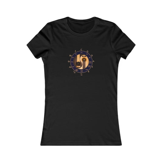 Circle of Fifths Women's Favorite contoured 100% cotton tee