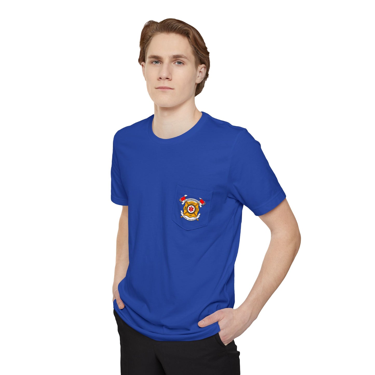 Albuquerque Fire Rescue [image on pocket only] Pocket T-shirt