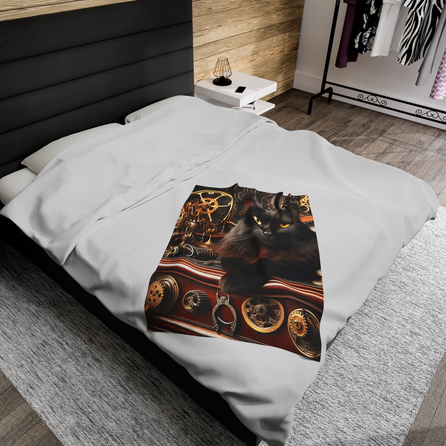 Black Cat Plush Blanket