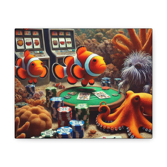 Clownfish Casino Canvas Wraps