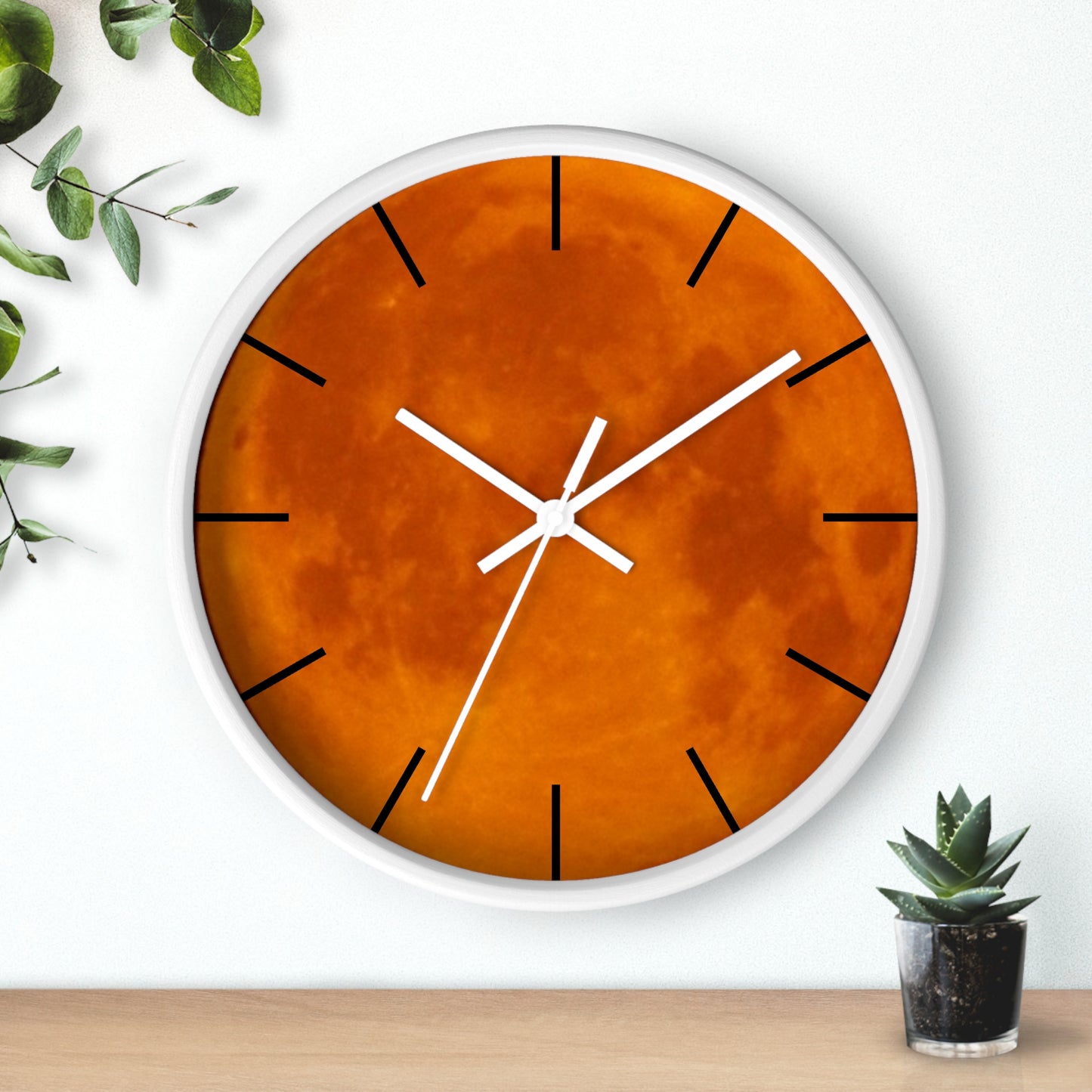 Clock: Full Blood Red Moon wall clock