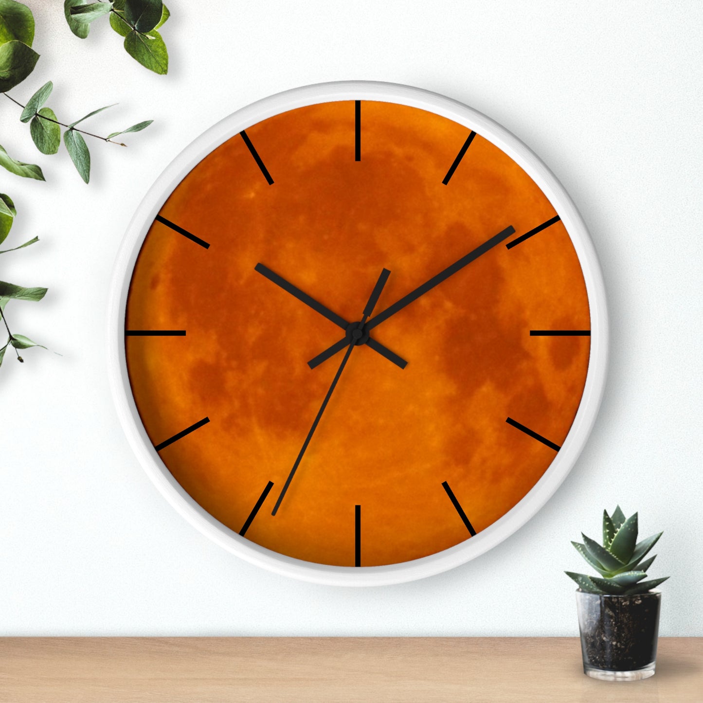 Clock: Full Blood Red Moon wall clock