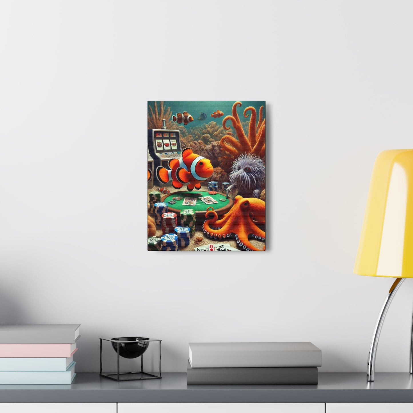 Clownfish Casino Canvas Wraps