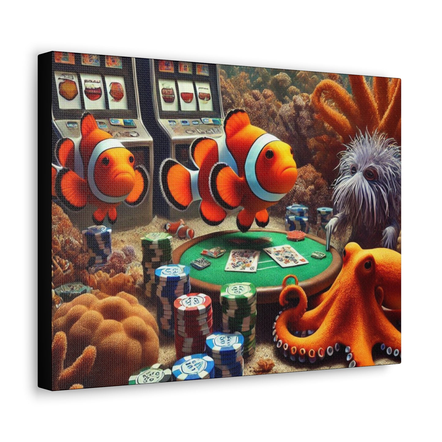 Clownfish Casino Canvas Wraps