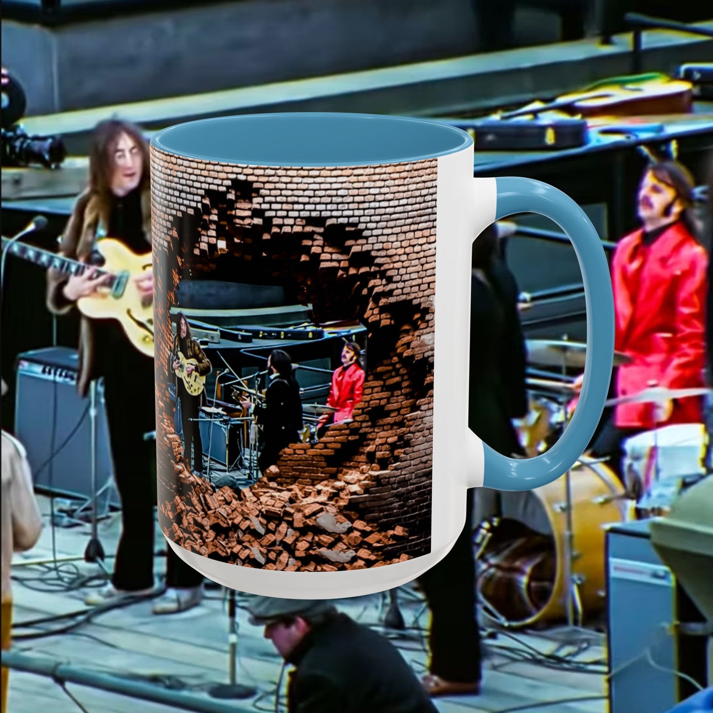 Musician Coffee Mug Beatles Rooftop