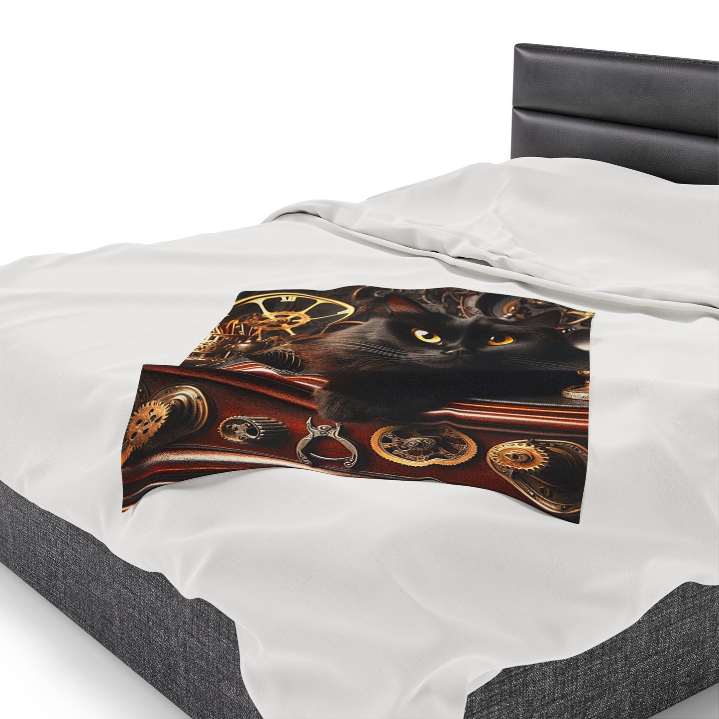Black Cat Plush Blanket