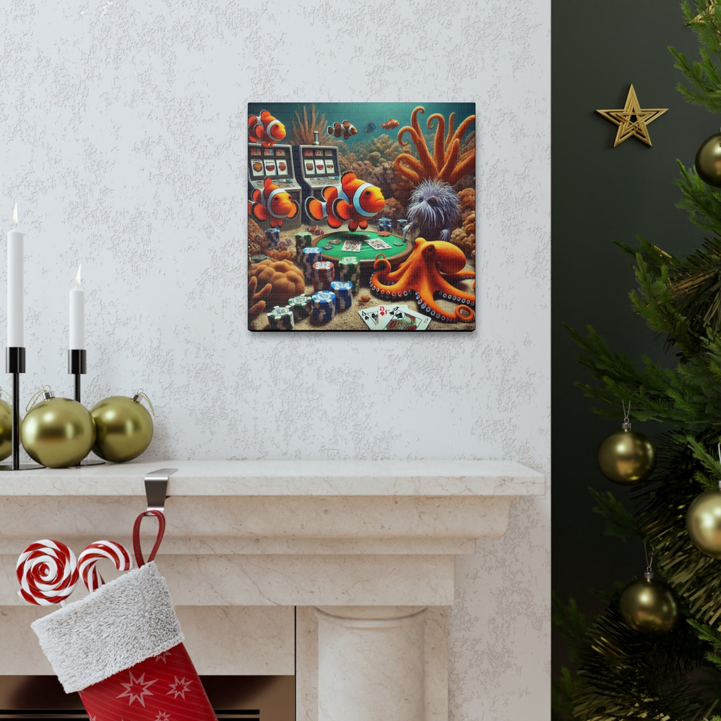 Clownfish Casino Canvas Wraps