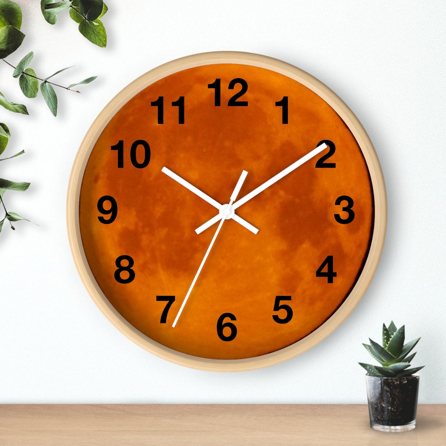Clock: Full Blood Red Moon wall clock