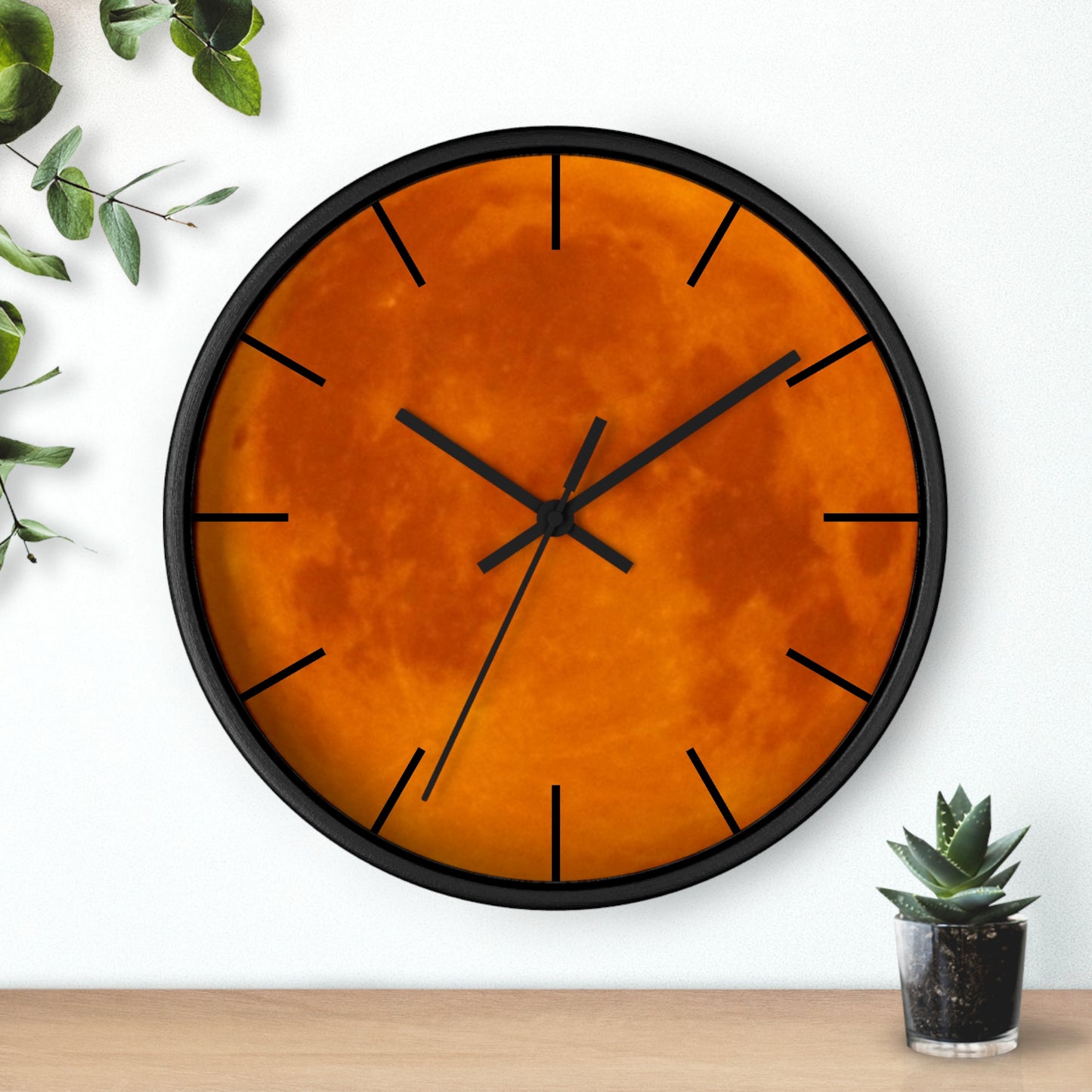 Clock: Full Blood Red Moon wall clock