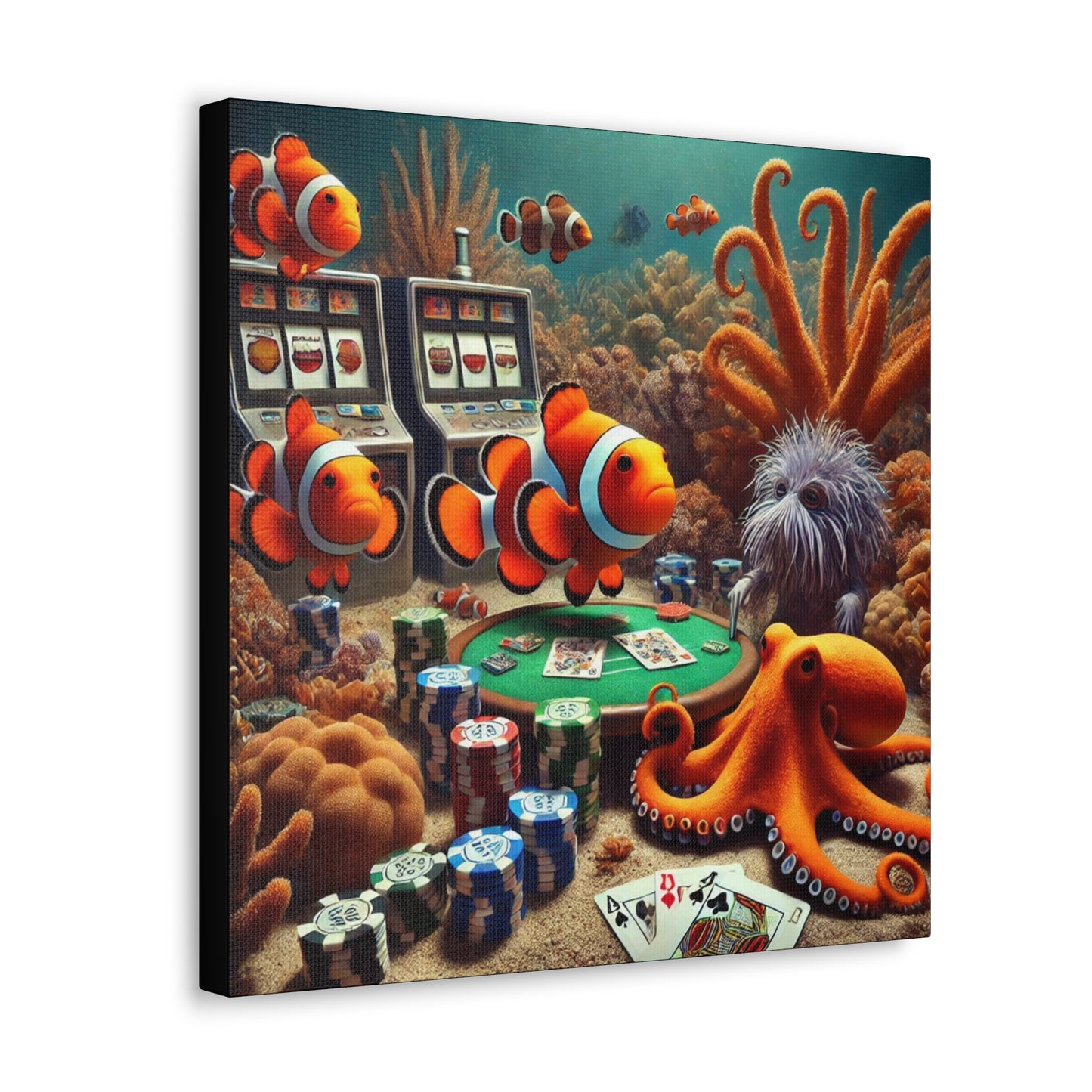 Clownfish Casino Canvas Wraps