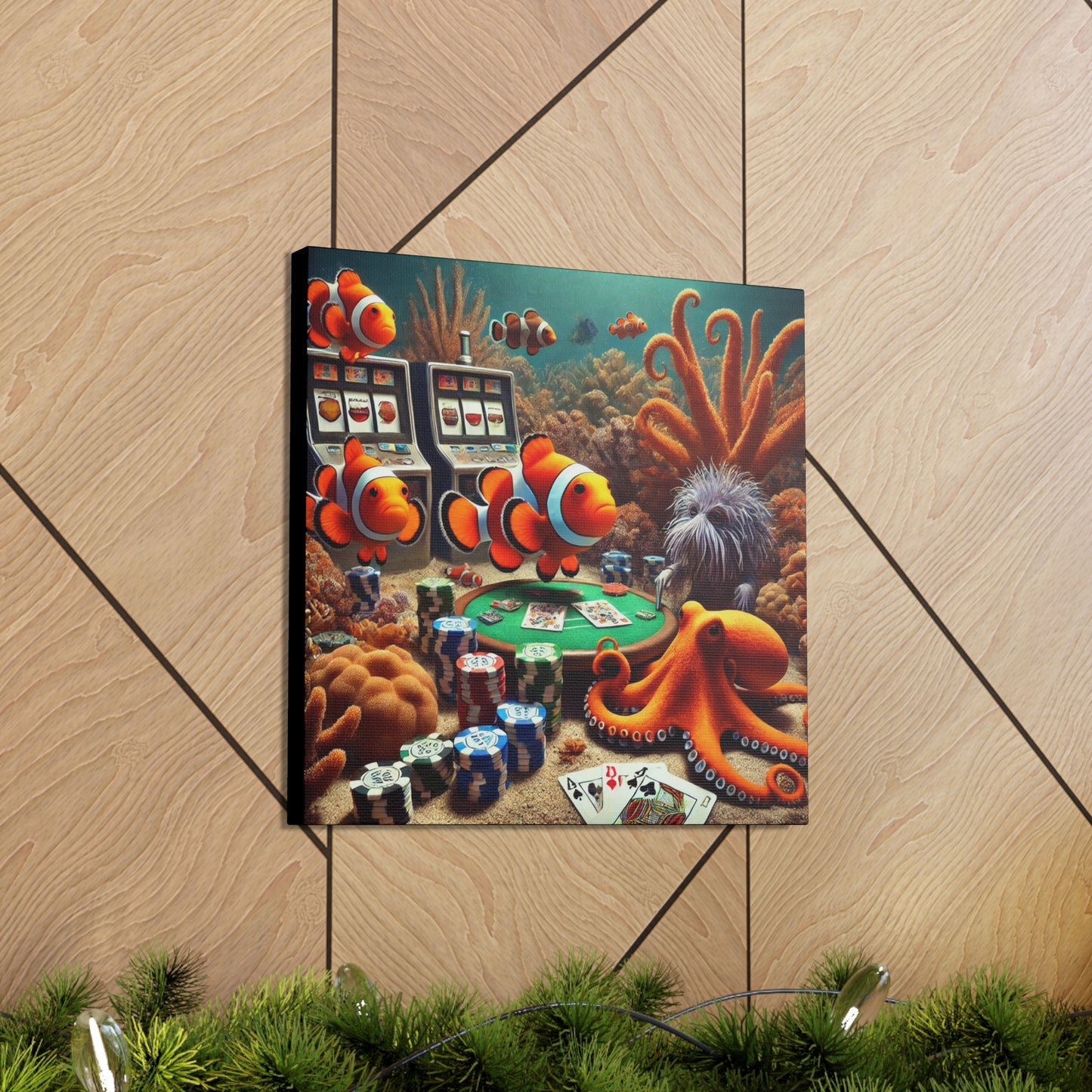 Clownfish Casino Canvas Wraps