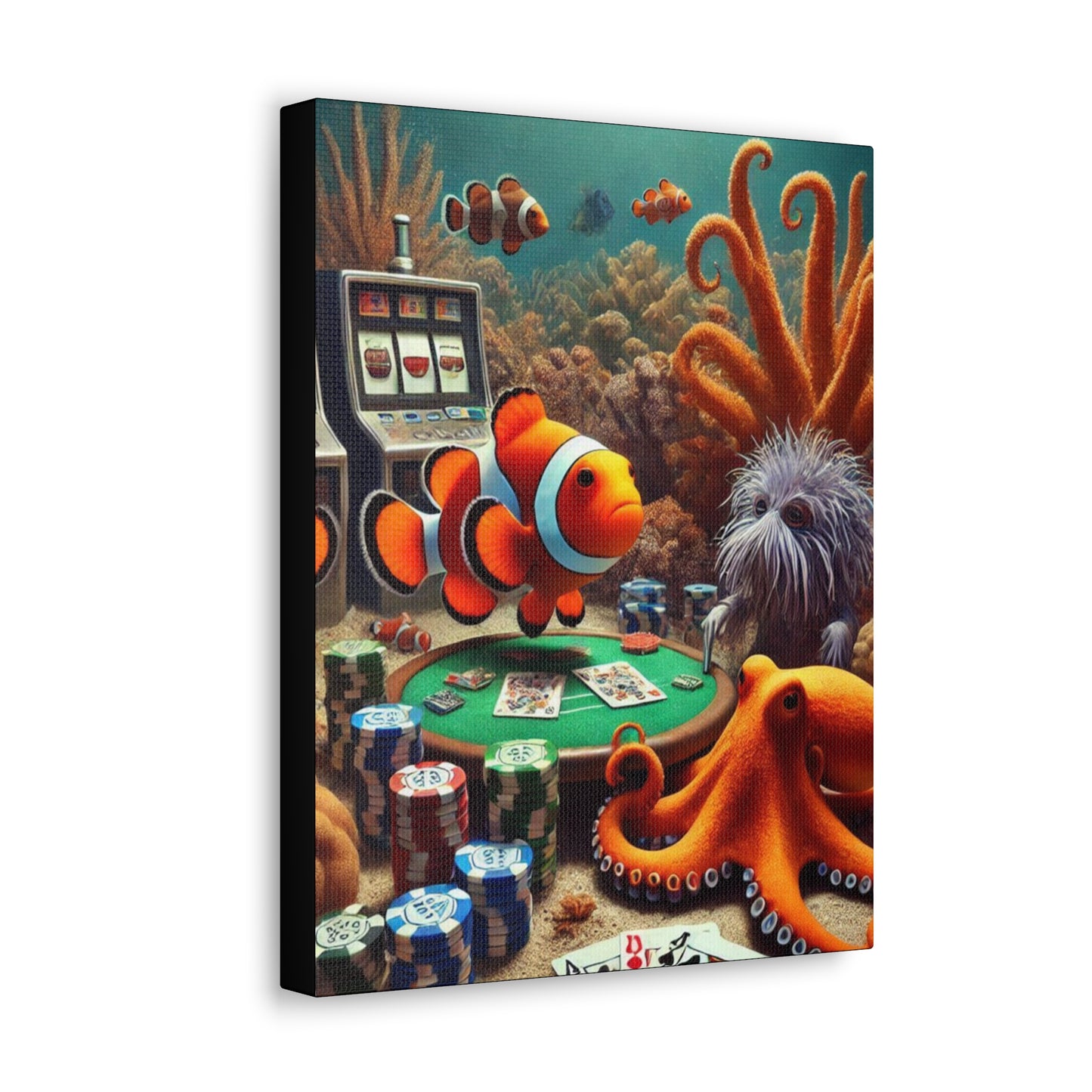 Clownfish Casino Canvas Wraps